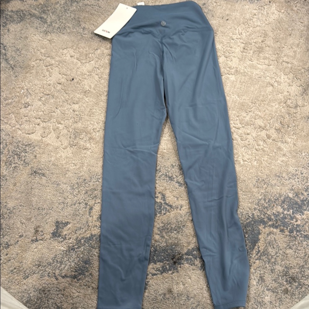Blue High-Waisted Leggings